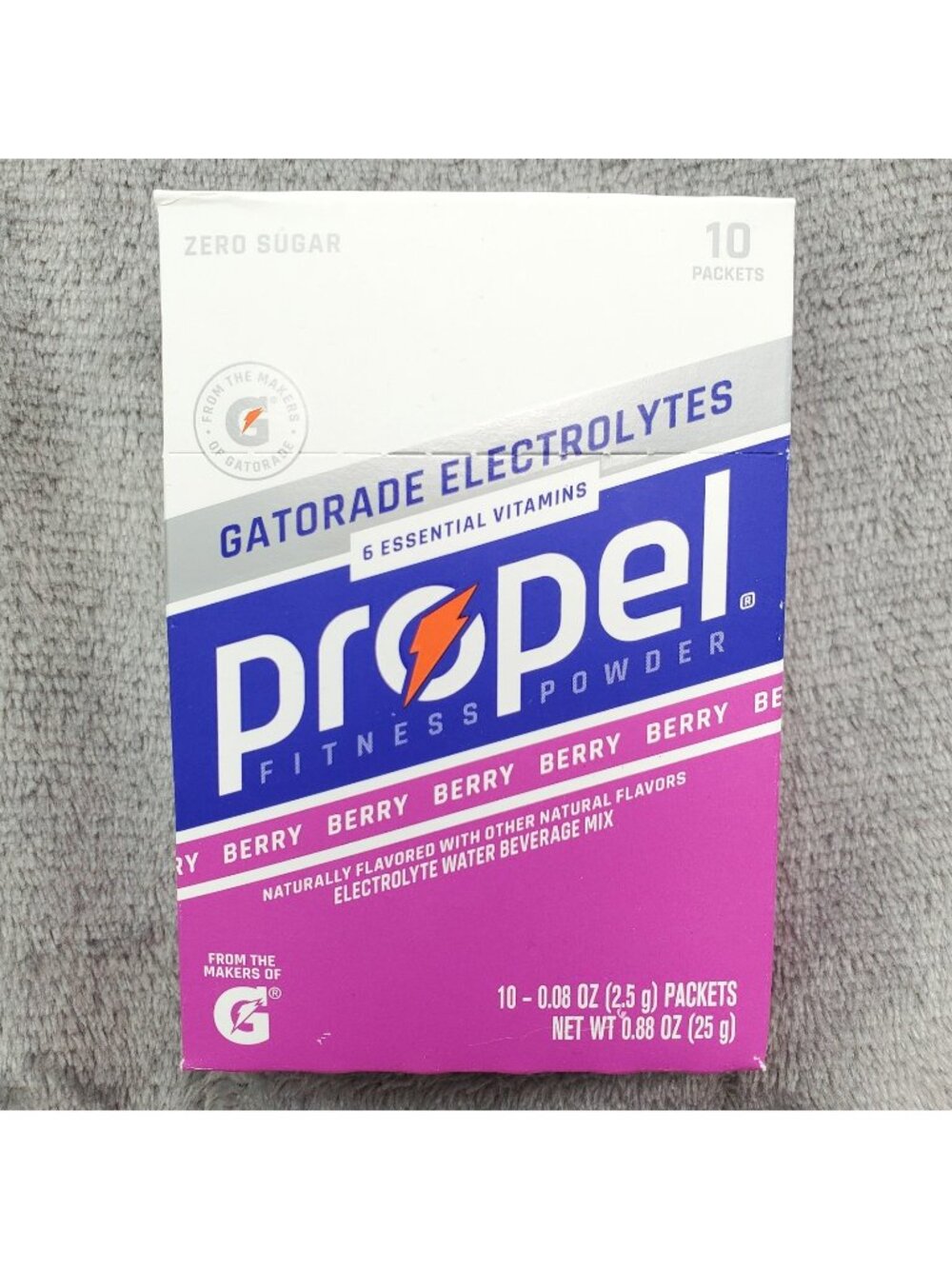 Propel Electrolyte Powder Packets Berry (10 Packets/Box) Gatorade Drink Mix New